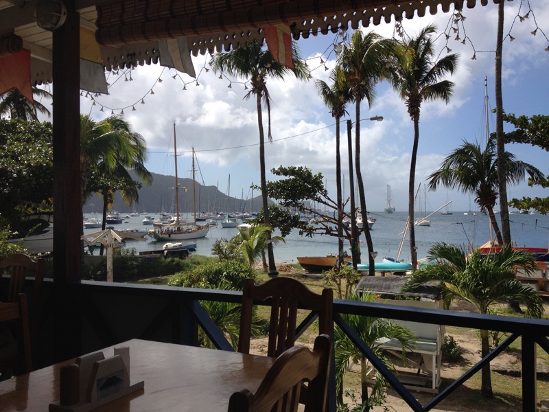 Christmas lunch view Bequia