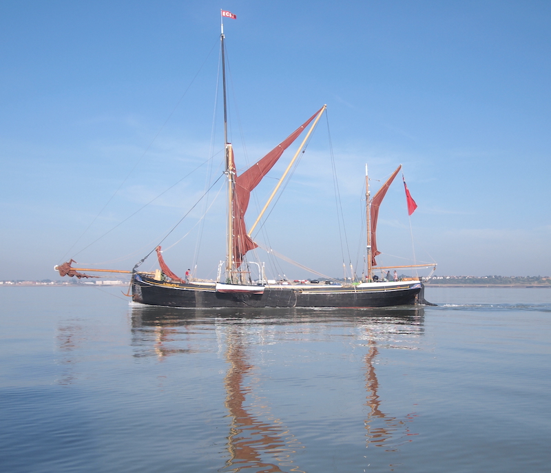 Thames sailing barge in the Wallet